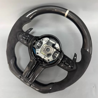 Volant de voiture en fibre de carbone véritable pour BMW F10 F11 F15 F18 F20 F23 F25 F30 F32 F35 F40 F80 E84 E87 E90 E92 E93 - Accessoires automobiles