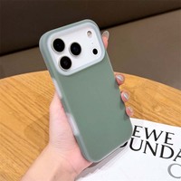 Coque de téléphone en silicone recyclé antichoc pour iPhone 17 Pro Max et 17 Air, motifs girly, style macaron, MOQ 500