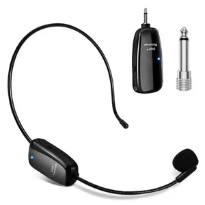 Professional Stereo Wireless Headset Microphone for Voice Amplifier Speaker Karaoke Computer Teaching Meeting Yoga Singing