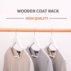 Qualité supérieure Hôtel Show Affiche Manteau De Luxe En Bois Lisse Naturel Séchoir Pour Vêtements - Product Image 2