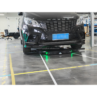 Robot AGV industriel pour parking de voitures, 3 tonnes, navigation laser SLAM, protection IP54, double mode, pour ligne d'assemblage automobile