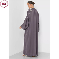 Manteau d'Hiver en Gros Saoudien Vêtement Nation de l'Islam Djellaba au Royaume-Uni Simple Plissée Marocaine Unie Abaya Pudique pour Femmes