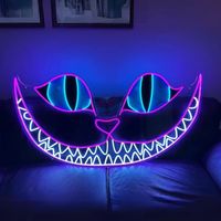 Dropshipping – Nouvelle enseigne néon LED personnalisée avec motif chat, design gratuit, pour bureau, chambre, fête d'anniversaire, décoration murale, lumières néon sur mesure