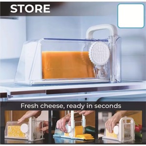 Outils à fromage et beurre - Trancheuse à beurre et à fromage quatre-en-un avec rangement pour tranches de fromage - Ustensiles de cuisine et d'outils à beurre - Product Image 3