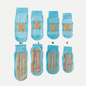 <span class=keywords><strong>Pokiddo</strong></span> niños y adultos patio interior Calcetines antideslizantes trampolín Parque atracciones personalizado fluorescente trampolín Calcetines - Product Image 2