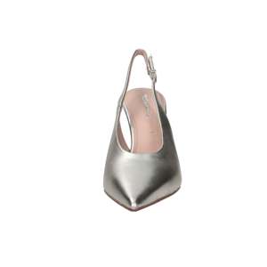 Tamaris Donna Slingback Heeled Sandals <b>Silver</b> 9 Cm Heel Size 40 - Product Image 3