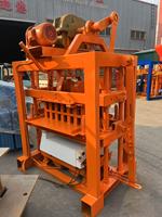 Machine à fabriquer des blocs creux Qtj4-40 TENGFEI, ligne de production de briques en béton et en ciment avec cendres volantes, surveillance à distance PLC