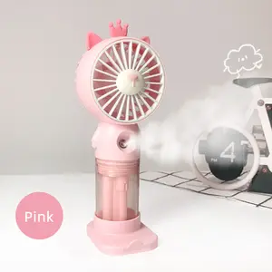 Personal Hand-held Handheld Spray small fan Mini Rechargeable Portable Fan Outdoor Humidification Cool Mist Fans