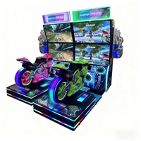 2025 Topvoy TV-RG-004 Simulateur de course VR 50 pouces à double écran, machine d'arcade à monnayeur, en acrylique et acier, 2 ans de garantie, version anglaise