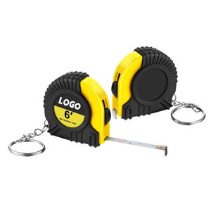 Мини-рулетка-брелок с логотипом на заказ, <span class=keywords><strong>2</strong></span> метра, с замком-слайдером, функциональный, оптовый набор - Product Image 1