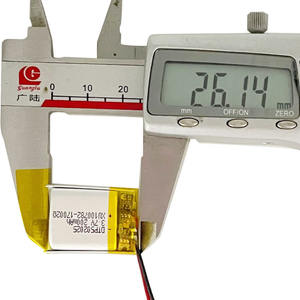 3.7V充電式5mm最小RCリポバッテリー502025 200mAhカスタムバッテリーKC（Bluetoothスピーカー用） - Product Image 3