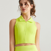Nouveau soutien-gorge de sport zippé effet seconde peau FH, gilet d'entraînement haute performance, anti-choc, pour la course et le fitness, soutien-gorge de yoga moulant effet seconde peau