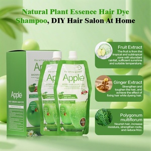 Keratin Queen - Crema de Coloración Capilar de Alta Calidad con Aroma a Manzana, Sin Amoníaco, Sin Efectos Secundarios, Aroma Dulce, para Cabello Teñido - Product Image 4