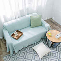 Couverture en fil de coton pur, plaid de sieste en coton, couverture de canapé pour climatisation de bureau, couette serviette multicolore personnalisable