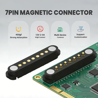 Conector Magnético Compacto de 7 Pines, Paso de 2.5 mm, Sonda de Carga con Resorte