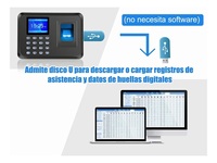 Reloj de tiempo: Relojes de tiempo de huellas dactilares para empleados Pequeñas empresas Calcular automáticamente las horas de trabajo y deducir la hora del almuerzo