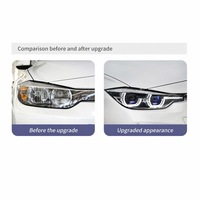 Nouveau projecteur de phare LED ABS 12V 6000K pour F30 13-18 F35 LCI avec DRL jaune et blanc convertible