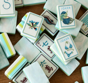 Factory Wholesale 3 Layer 160 Acrylic Engraved <b>Set</b> Luxury American <b>Mahjong</b> Tiles - Product Image 6