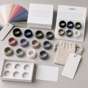 เคสซิลิโคน Oura Ring 5/4 Galaxy Ring RingConn Ultrahuman รุ่น OEM สีสันตามสั่ง ชุดตัวอย่างอุปกรณ์ป้องกันแหวนอัจฉริยะ กล่องของขวัญ - Product Image 2