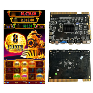 Carte PCB de jeu de compétences verticale Dragon Train Chi Lin Wins, à monnayeur, avec rouleau adhésif, au prix d'usine pour machine de divertissement - Product Image 1