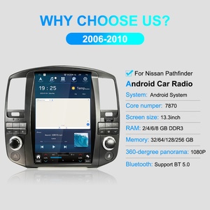 Navihua for Nissan Pathfinder 2006-2010 Tesla Style Vertical <b>Screen</b> Gps Navigation Android Autoradio Multimedia <b>Monitor</b> - Product Image 4
