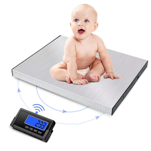 Balance numérique pour colis postaux 200 kg/10 g, balance d'expédition multifonctionnelle avec plateaux en acier inoxydable pour la maison, fonction <span class=keywords><strong>tare</strong></span> précise - Product Image 1