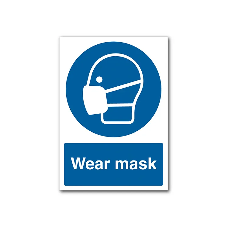لافتات السلامة الصناعية إلزامية لافتات تحذير من ارتداء PP في مكان العمل