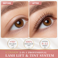 Kit de rehaussement et de teinture de cils Iconsign, lamination des sourcils, esthéticienne professionnelle, permanente des cils