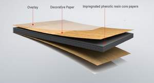 Tablero Compacto de Laminado de Alta Presión KEPLER, 8mm 10mm, Núcleo Negro, Resina Fenólica Sólida, Papel Kraft, Panel HPL - Product Image 2