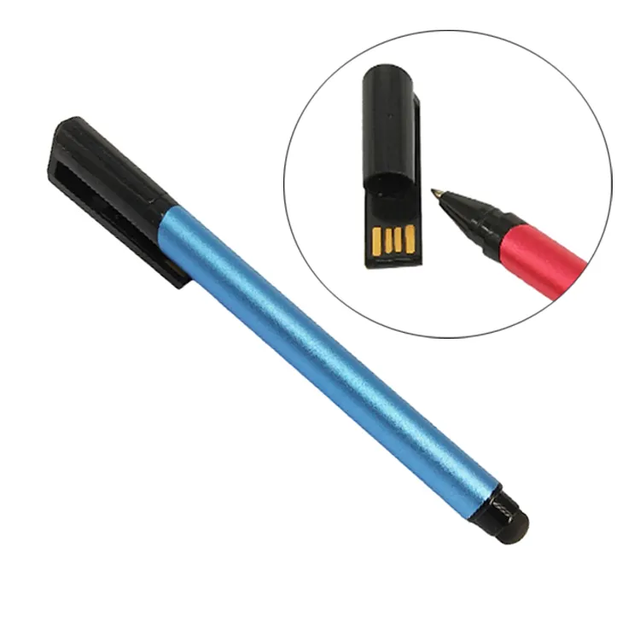 Personalized Metal New High Speed Pen Drive with Custom Stylus and Touch Pen USB Flash Drive 16GB-64GB