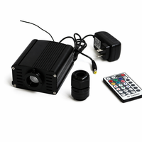 Moteur d'éclairage LED RVBW 16W à fibre optique, télécommande RF, contrôle DMX, source lumineuse silencieuse pour plafond de voiture, ciel étoilé, éclairage domestique à fibre optique
