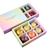 Boîte d'emballage de chocolat romantique haut de gamme avec séparateurs, boîte à biscuits avec matériau écologique