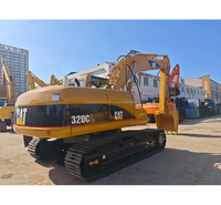 Excavatrice sur chenilles d'occasion Cat320CL avec cabine, fonctionnement confortable, 20 tonnes, excellent état, excavatrices d'occasion Cat320CL