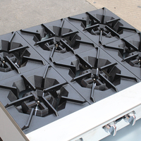 Cuisinière à gaz commerciale 36 pouces, encastrable ou sur pied, gaz naturel/GPL, acier inoxydable, 6 brûleurs, argent, haute réduction du bruit