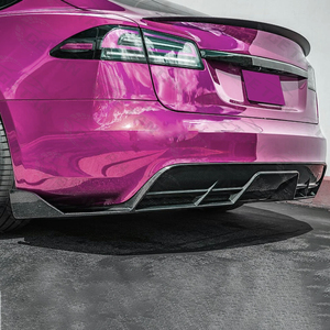 Neuer Hochglanzpolierter Echter Carbon Bolt-On Heckdiffusor für Tesla Model S 2021-2024 mit 6 Monaten Garantie - Product Image 6