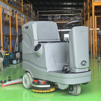 Autolaveuse industrielle électrique de haute qualité pour supermarchés, à conducteur marchant derrière, pour le nettoyage des sols en gros