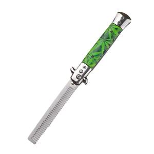 Peigne à ressort en métal, peigne pliable pour pompadour, peigne de poche portable en métal, peigne de coiffure pour pompadour - Product Image 2