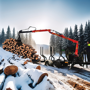 Grue forestière rotative à <span class=keywords><strong>grappin</strong></span> pour bois, remorque forestière pour l'industrie forestière, alimentation électrique, neuve pour tracteur - Product Image 3
