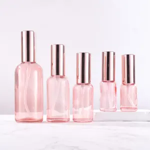 Soin de la peau toner huile essentielle parfum rose verre vaporisateur bottle30ml 50ml 100ml cosmétiques essence lait pu mp verre vaporisateur