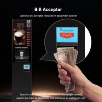 Distributeur automatique de café commercial multifonctionnel avec paiement par pièces pour bureaux et stations autonomes – Vente en gros