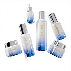 Ensemble de bouteilles PETG Taolin avec pulvérisateur dégradé bicolore + couvercle plaqué <span class=keywords><strong>pour</strong></span> soins de la peau, <span class=keywords><strong>mousse</strong></span> coiffante, lotion personnalisée, LOGO - Product Image 6