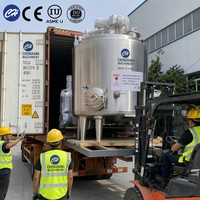 Cuve de Fermentation Submergée 200L en Acier Inoxydable 304 de Qualité Sanitaire ISO 9001