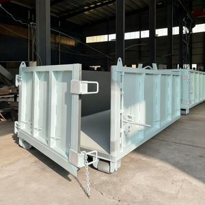 Benne à crochet <span class=keywords><strong>de</strong></span> chantier haute résistance avec porte, conteneur à déchets <span class=keywords><strong>de</strong></span> bonne qualité, benne à déchets à décharge latérale - Product Image 3