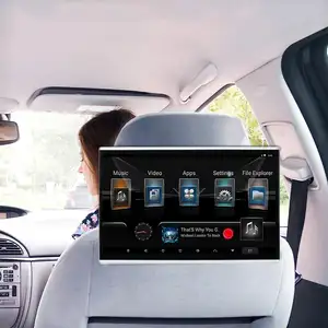2023新しいスタイルのAndroidカーヘッドレストモニター4kスクリーンスマートテレビカーヘッドレストAndroidモニターユニバーサルリアシートエンターテインメント