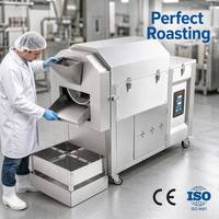 BANMO Nieuwe Automatische Trommeltype Pinda Rooster Machine Elektrische Notenrooster Oven voor Kastanje Amandel Walnoot Zonnebloempitten