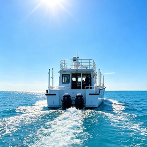 <span class=keywords><strong>Barge</strong></span> multifonction à pont plat en aluminium Grandsea de 52 pieds à vendre - Product Image 4