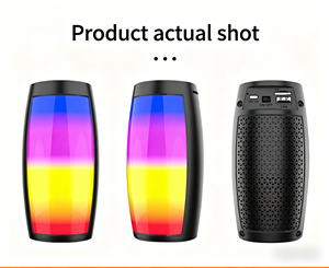 ไฟกลางคืนพกพา RGB เครื่องเล่นเพลงไร้สาย BT ลำโพงสเตอริโอ 9D รองรับ: TF/USB/FM - Product Image 4