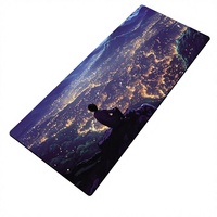 Tapis de souris extra large pour garçons, jeux e-sport, épaissi, point de couture renforcé, antidérapant, style anime, pour filles, bureau, ordinateur