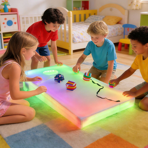 Planche de jeu de Cornhole LED RGBW à changement de couleur avec télécommande, rechargeable, étanche IP65, lumineuse, pour mariages, bars et fêtes - Product Image 3