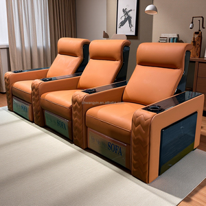 Sofá reclinable de <span class=keywords><strong>cine</strong></span> eléctrico para el hogar de lujo, silla de <span class=keywords><strong>Cine</strong></span> de cuero genuino para dormitorio, sillones De <span class=keywords><strong>cine</strong></span> - Product Image 4